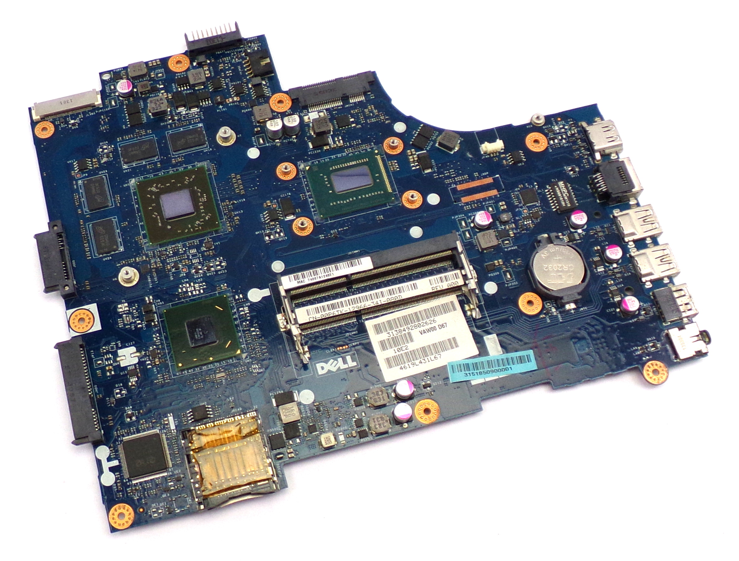 DEI3521 - Dell Inspiron 15 3521 Laptop Motherboard w/Intel i3-3227u 1